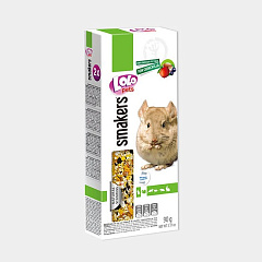 Ласощі для шиншили з фруктами та горіхами LoLo Pets Smakers Chinchilla Fruit & Nuts