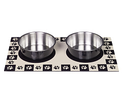 Антискользящие миски на магнитном коврике для собак Следы Paw Magnetic Nobby Антискользящие миски на магнитном коврике для собак Следы Paw Magnetic Nobby