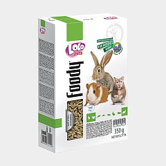 Полнорационный корм для кроликов и грызунов с люцерной LoLo Pets Foody Rodents & Rabbit Lucerne