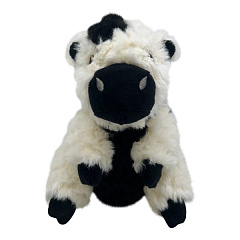 KONG Comfort Tykes Cow Мягкая игрушка для собак Плюшевый Теленок со съемной пищалкой