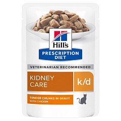 Вологий лікувальний корм з куркою для котів із захворюваннями нирок Hill's Prescription Diet k/d Kidney Care Chicken