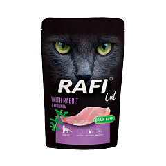 Беззерновой влажный корм для стерилизованных кошек с Кроликом Dolina Noteci Rafi Grain Free Sterilised Cat Rabbit