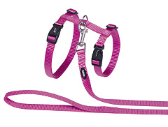 Анатомическая шлея-восьмерка с поводком для больших кошек Classic Big Cat Harness Nobby