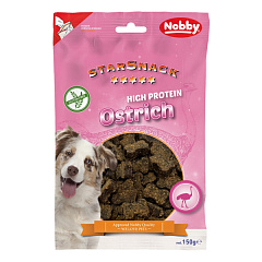 Безглютеновые протеиновые лакомства для собак Косточки из Мяса Страуса Nobby StarSnack Gluten Free Hich Protein Ostrich Bones