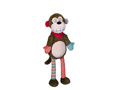 Мягкая игрушка для собак Плюшевая Обезьянка с пищалкой Plush Nobby