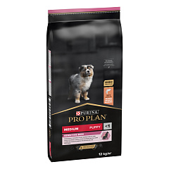 Сухой корм с лососем для щенков средних пород с чувствительной кожей Purina Pro Plan Medium Sensitive Skin Puppy Salmon