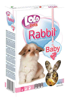 Полнорационный корм для кроликов в возрасте до 3 месяцев LoLo Pets Rabbit Baby
