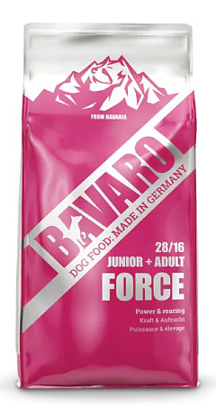 Сухой корм для щенков и взрослых активных собак Josera Bavaro Force 28/16