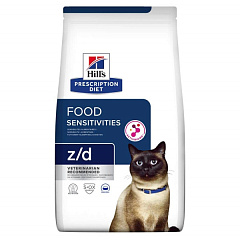 Сухий лікувальний корм з куркою для котів при гострій харчовій алергії Hill's Prescription Diet z/d Food Sensitivities