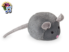 М'яка іграшка для котів Плюшева Мишка зі звуком Plush Nobby