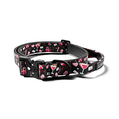 Тактический ошейник с ручкой для щенков и мини собак BullyBillows Combat Collar Handle 2.5 cm Edition Love