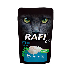 Беззерновий вологий корм для котів з Тріскою Dolina Noteci Rafi Grain Free Cat Cod
