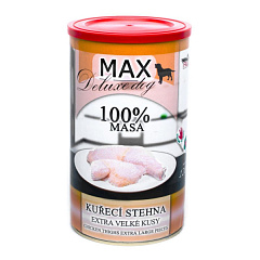 Консервоване м'ясо для собак Курячі Стегна FALCO MAX Deluxe Dog 100% Meat Chicken Thighs Extra Large Pieces