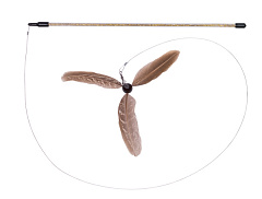 Игрушка для котов Удочка Вихрь с подвижными Перьями Rod Feather Nobby