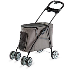 Коляска – тележка для щенков, пожилых собак и котов весом до 12 кг Globetrotter Ferplast