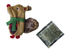 Іграшка для кішок Різдвяна Білка з котячою м'ятою Christmas Catnip Nobby