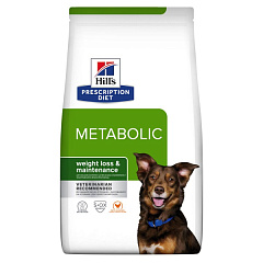 Сухий лікувальний дієтичний корм з куркою для собак при ожирінні Hill's Prescription Diet Metabolic