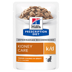 Влажный лечебный корм с курицей для котов с заболеваниями почек Hill's Prescription Diet k/d Kidney Care Chicken Влажный лечебный корм с курицей для котов с заболеваниями почек Hill's Prescription Diet k/d Kidney Care Chicken