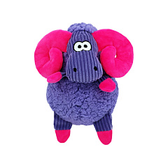 KONG Sherps Floofs Big Horn Мягкая игрушка для собак Плюшевый Шуршащий Овен с пищалкой