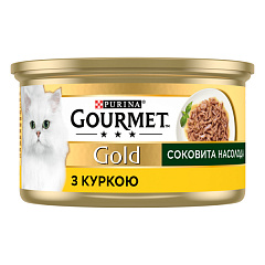 Консерва для котов Сочное Наслаждение с Курицей Purina Gourmet Gold Pieces in Gravy Chicken Консерва для котов Сочное Наслаждение с Курицей Purina Gourmet Gold Pieces in Gravy Chicken
