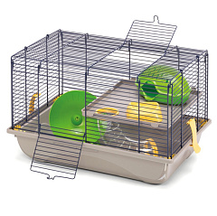 Двоповерхова клітина для хом'яка з будиночком, тунелями та біговим колесом Imac Criceti 9 Двоповерхова клітина для хом'яка з будиночком, тунелями та біговим колесом Imac Criceti 9