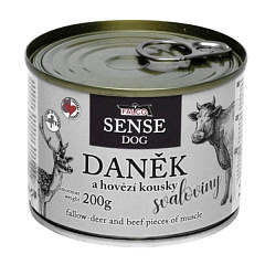 Консервоване м'ясо для собак з чутливим травленням Олень з Яловичиною FALCO SENSE DOG 100% Meat Deer & Beef