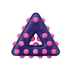 KONG Dotz Triangle Іграшка для очищення зубів собак Трикутник