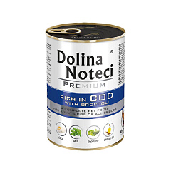 Безглютеновая консерва для собак с Треской и Брокколи Dolina Noteci Premium Adult Cod & Broccoli Безглютеновая консерва для собак с Треской и Брокколи Dolina Noteci Premium Adult Cod & Broccoli