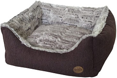 Антискользящий плюшевый лежак со съемным чехлом и двухсторонней подушкой для собак Cacho Nobby Антискользящий плюшевый лежак со съемным чехлом и двухсторонней подушкой для собак Cacho Nobby