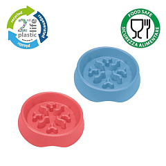 Антиковзка миска для повільного годування собак та котів Imac Dea 2nd Plastic Life Slow Food