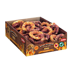 Жевательные лакомства для собак Двойное Кольцо из Курицы и Утки Nobby StarSnack BBQ Chicken & Duck Double Ring