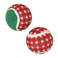 Новогодние игрушки для собак Рождественские Теннисные Мячики Tennis Ball Xmas Nobby