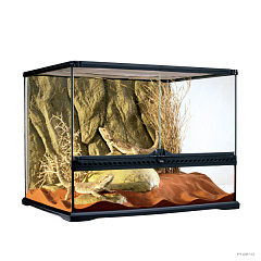 Террариум горизонтальный стеклянный 60 х 45 х 45 см Exo Terra Natural Terrarium Medium Wide PT2610