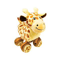 KONG TenniShoes Giraffe М'яка іграшка для собак Жираф з Тенісними М'ячиками-ніжками та пищалкою