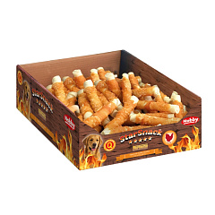 Жувальні ласощі для собак Куряча Паличка Nobby StarSnack BBQ Wrapped Chicken Box