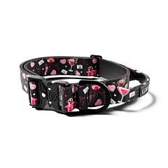 Усиленный тактический ошейник с ручкой и рывковым замком для собак BullyBillows Combat Collar Handle 4 cm Edition Love