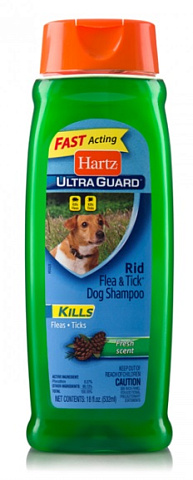 Шампунь для собак от блох и клещей с хвойным ароматом Hartz Ultra Guard Dog Shampoo Fresh Scent