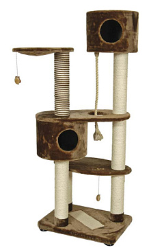 Большая когтеточка-игровой комплекс с двумя домиками, дряпкой и игрушками для кошек Flesh Nobby Большая когтеточка-игровой комплекс с двумя домиками, дряпкой и игрушками для кошек Flesh Nobby