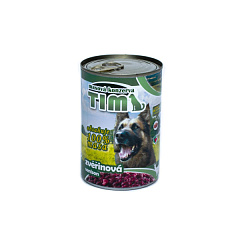 Консервоване м'ясо для собак Асорті з Оленіни FALCO TIM Dog 100% Meat Venison