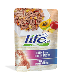 Влажный корм для кошек Тунец с Фруктовым миксом Life Cat Natural Tuna & Fruit Mix