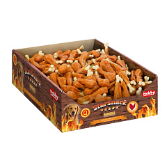 Жувальні ласощі для собак Кальцінована Куряча Гомілка Nobby StarSnack BBQ Chicken Calcium Bone