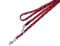 Плетеный прочный поводок-перестежка со свинцовым карабином для собак Braided 3 in 1 Leash Nobby