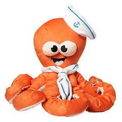 М'яка іграшка для собак Восьминіг Морячок з пищалкою FuzzYard Plush Octo-Pose Sailor Squiggles