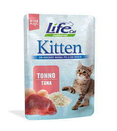 Влажный корм для котят с Тунцом Life Cat Natural Kitten Tuna
