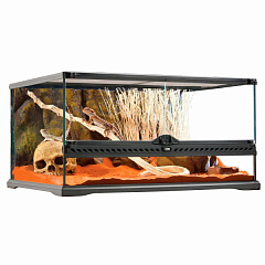 Скляний горизонтальний тераріум 60 х 45 х 30 см Exo Terra Natural Terrarium Medium Low РТ2604