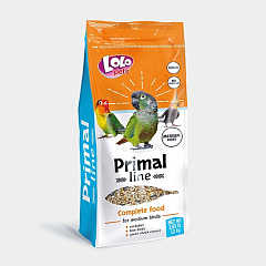 Полнорационный минерализованный корм для средних птиц LoLo Pets Primal Line Medium Birds