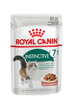 Влажный корм в соусе для стареющих котов и кошек в возрасте от 7 лет Royal Canin Instinctive 7+ Gravy