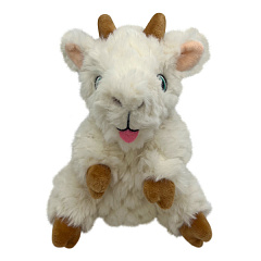 KONG Comfort Tykes Goat Мягкая игрушка для собак Плюшевый Козлёнок со съемной пищалкой