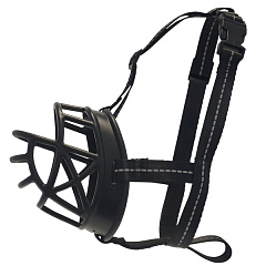 Эргономичный намордник для собак с подкладкой и петлей под ошейник Comfort Muzzle Nobby