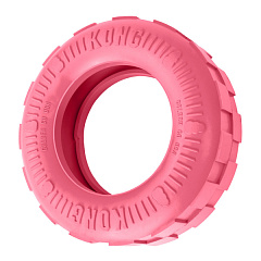 KONG Puppy Tires Pink Жувальна іграшка для цуценят Рожева Шина для ласощів